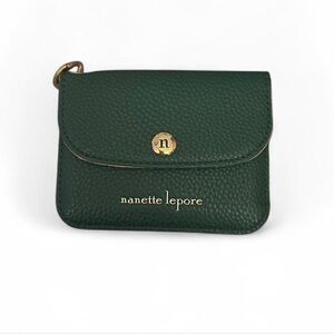 Nanette Lepore Dark Green Leather Wallet